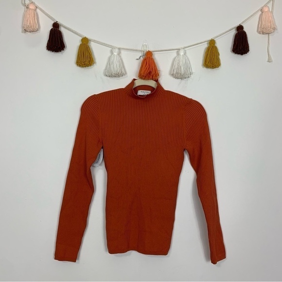 NWT Babaton Ambrosia Sculpt Knit Tie-Back Longsleeve Sweater Size Small - Picture 2 of 12